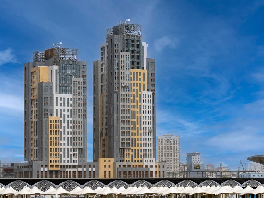 Towers above the Haram courtyards