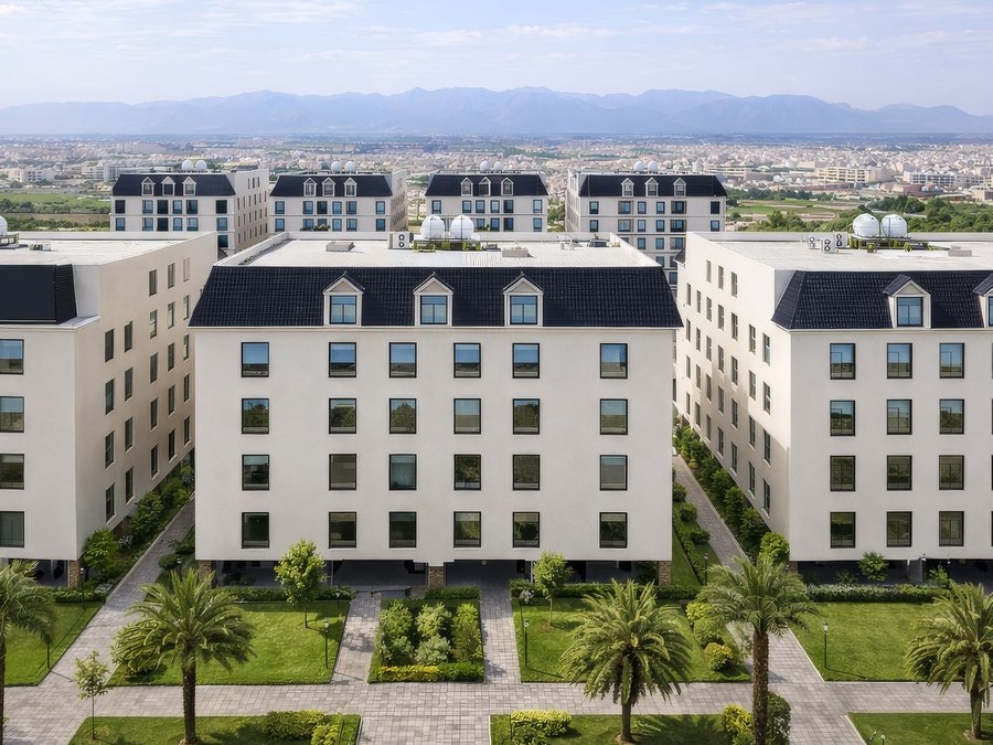 Apartments and gardens