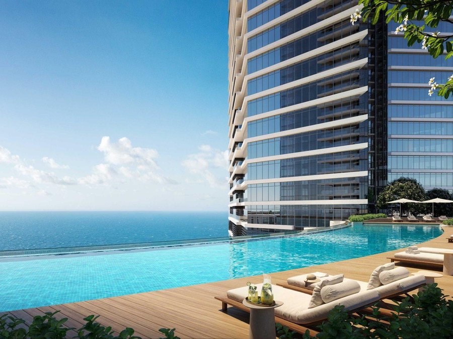 Pool facing the Red Sea